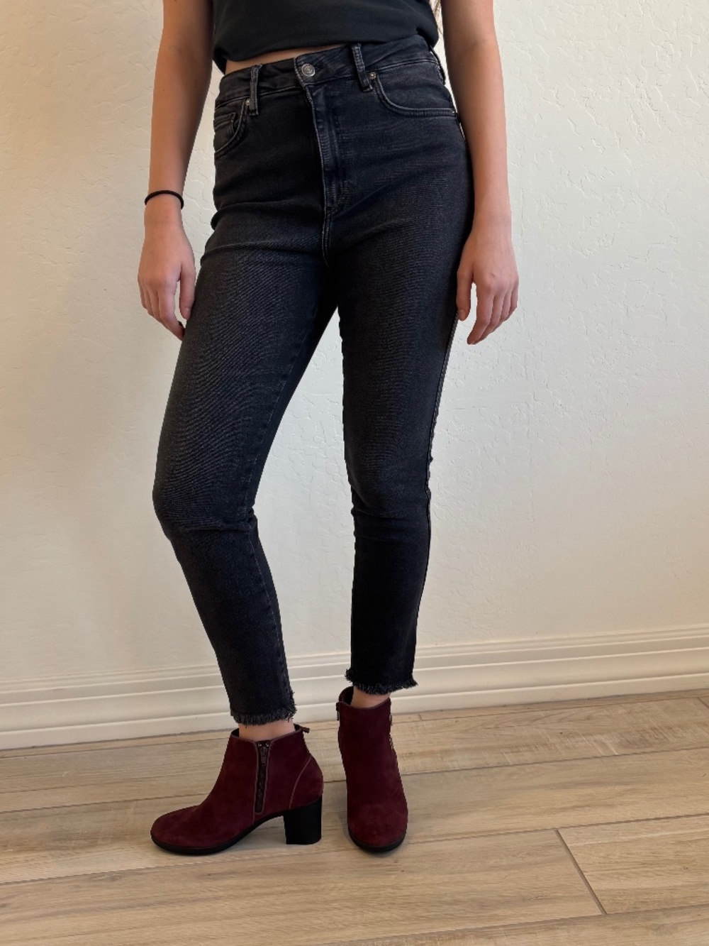 We the Free Jeans Women’s 30 Black Denim High Rise Skinny Pants